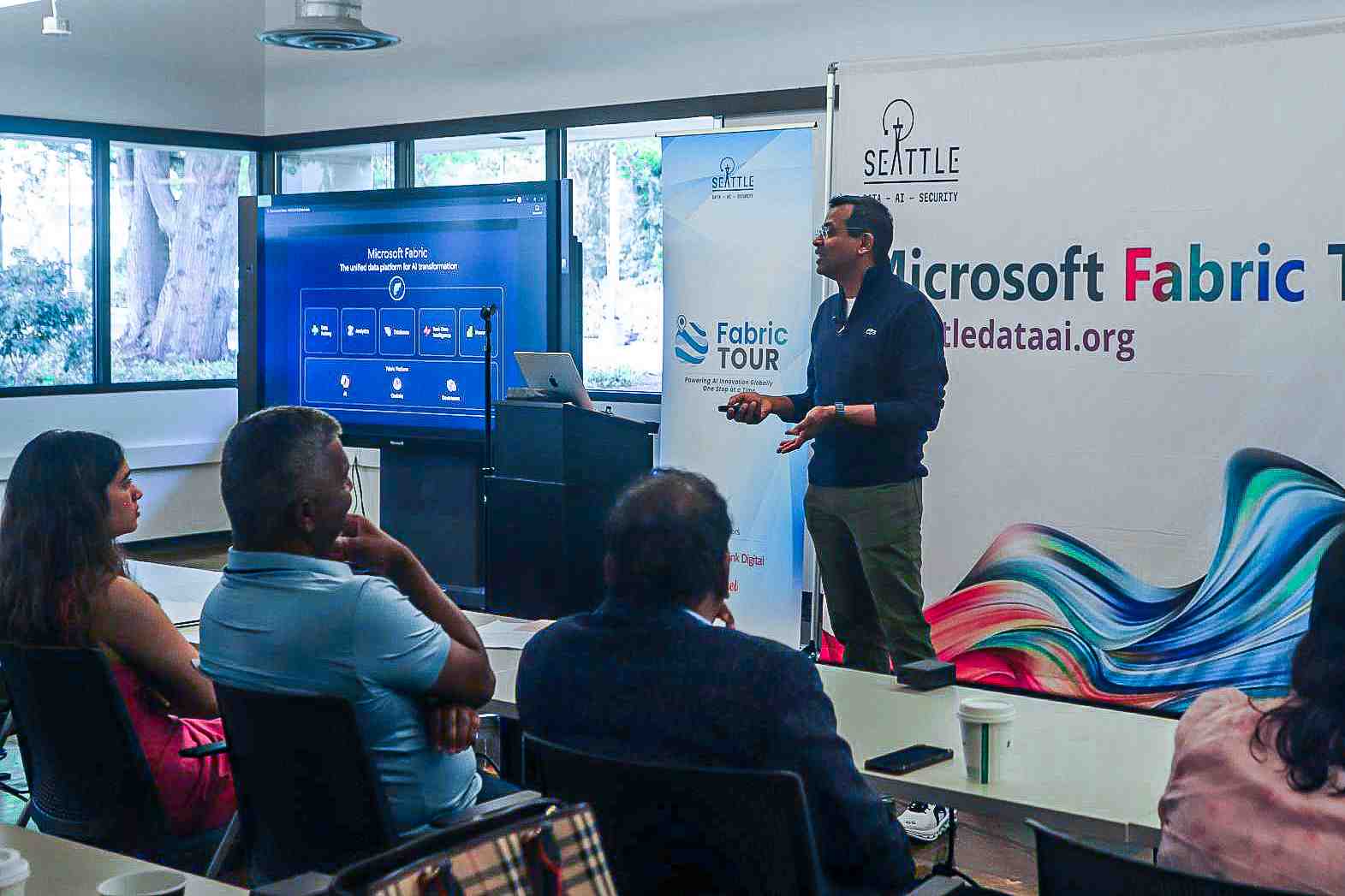 person giving a presentation
